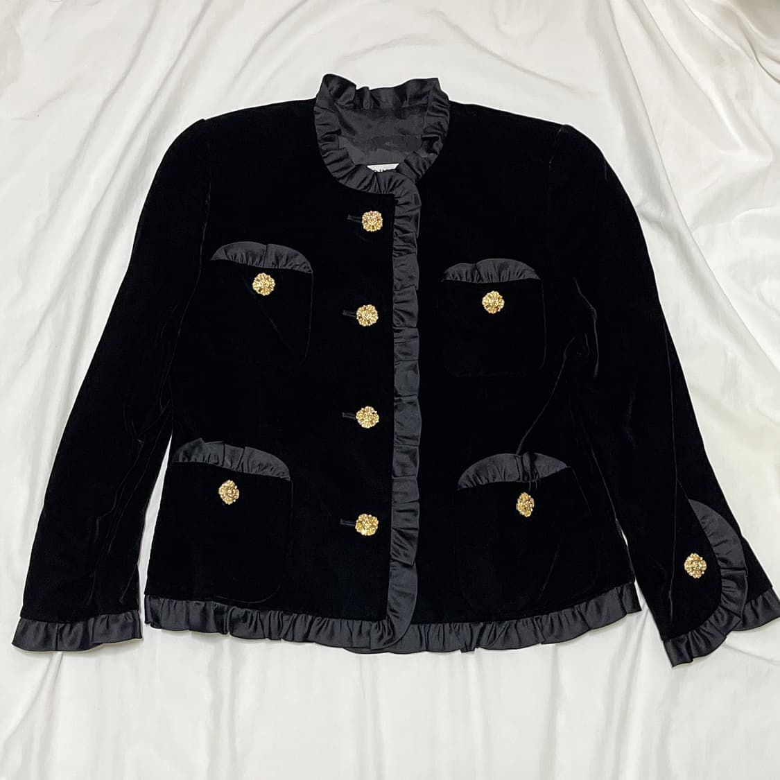 빈티지 ) 쁘띠프릴 블랙자켓 상품이미지2