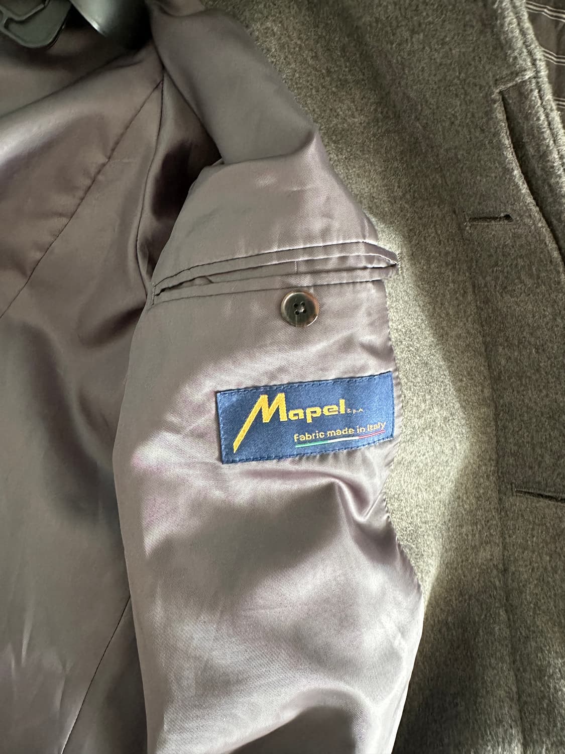 (L) 인사일런스 마펠 캐시미어 발마칸 코트 GREY BROWN 상품이미지3