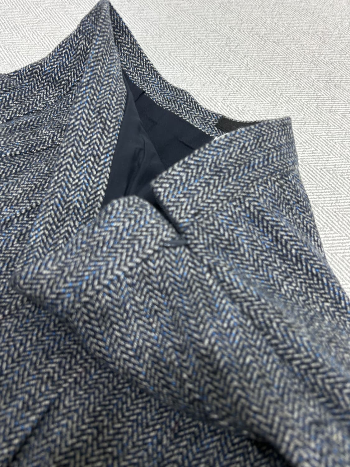 프로스트제이 헤링본 롱 플리츠 스커트 M 상품이미지5