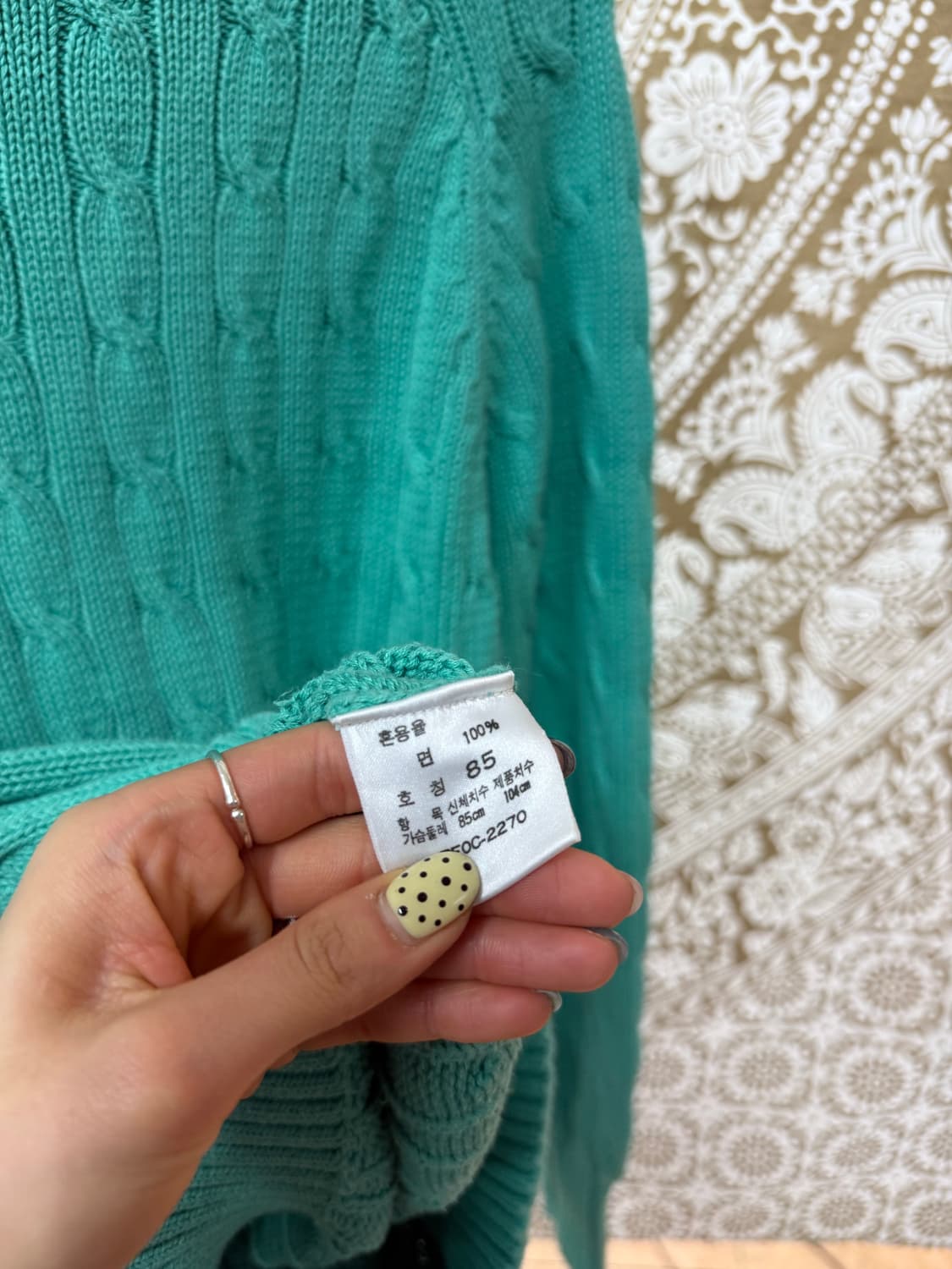 폴로 랄프로렌 민트 케이블 니트  상품이미지7