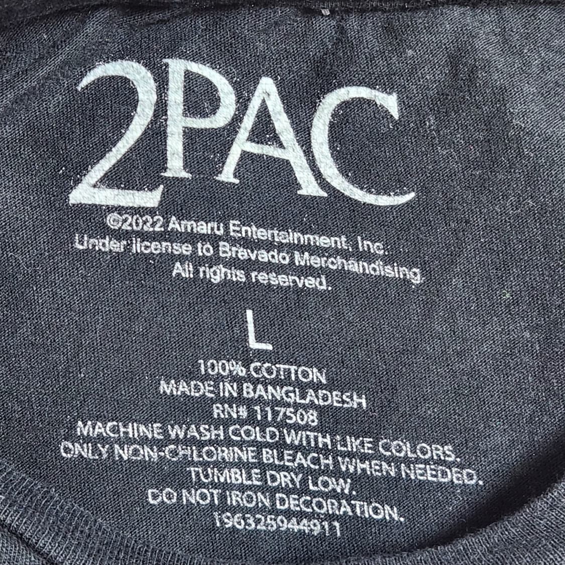 2PAC Trust nobody 빈티지 그래픽 티셔츠 (L) 상품이미지4