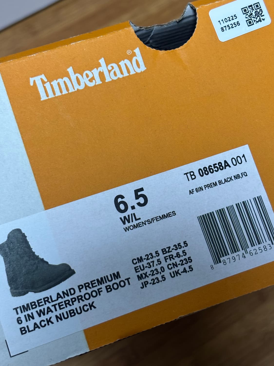 팀버랜드 6인치 워터프루프 부츠 블랙 상품이미지4