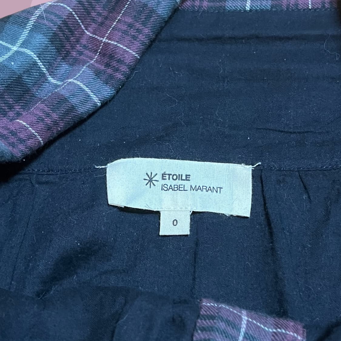 이자벨 마랑 에뚜왈 퍼플 체크무늬 셔츠 스커트 상품이미지9