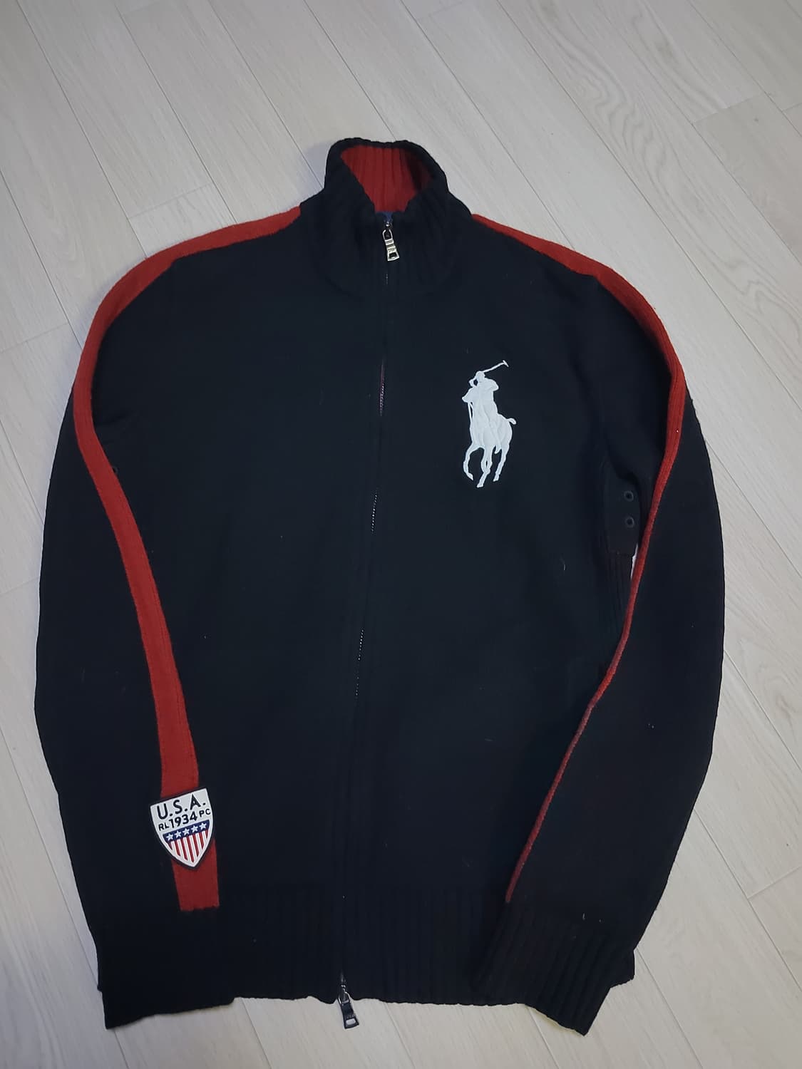 폴로 빅포니 usa 니트집업 상품이미지3