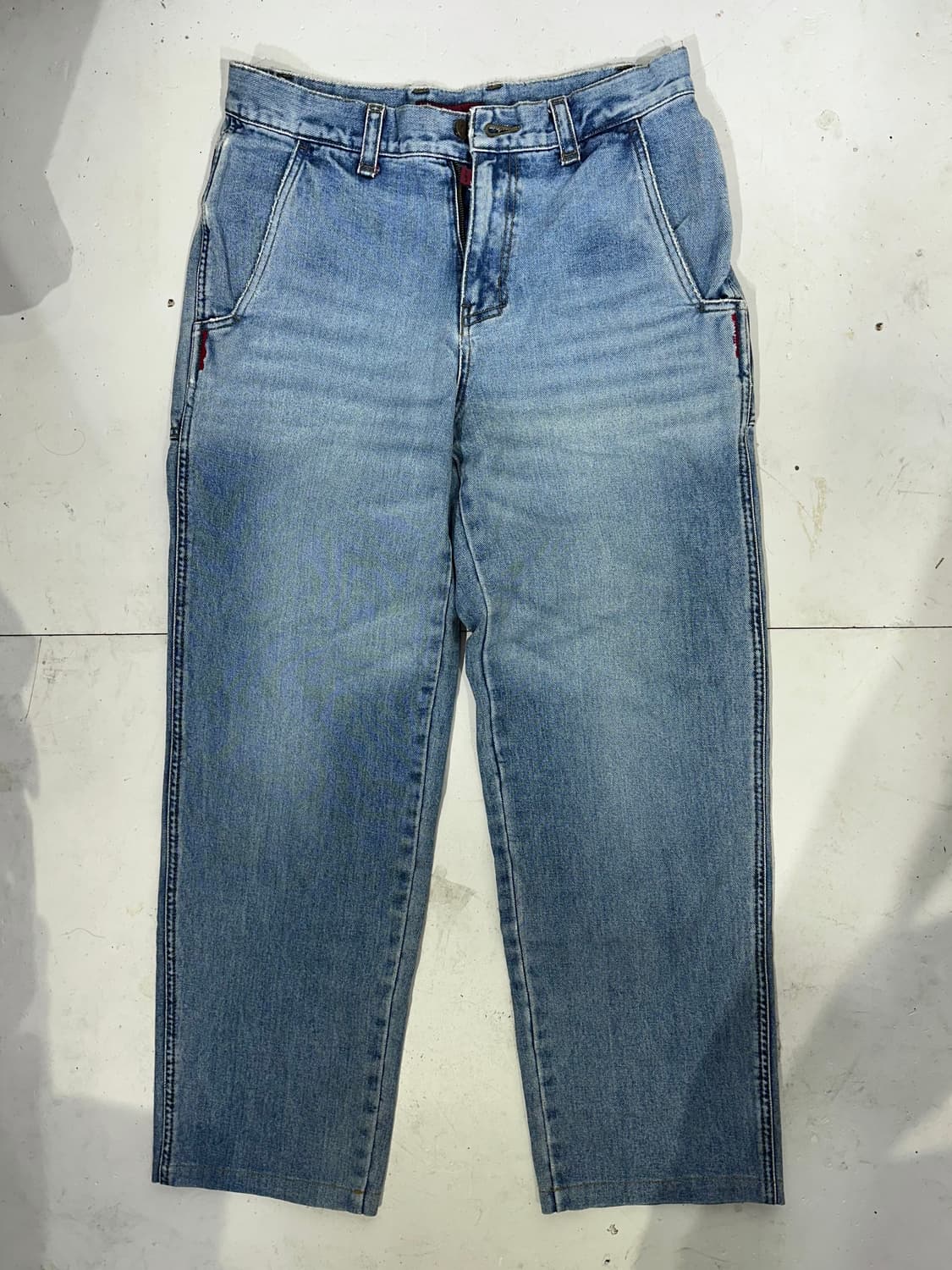 일본 빈티지 연청 C&J 카펜터 워크 데님 팬츠 자수 청바지  상품이미지4