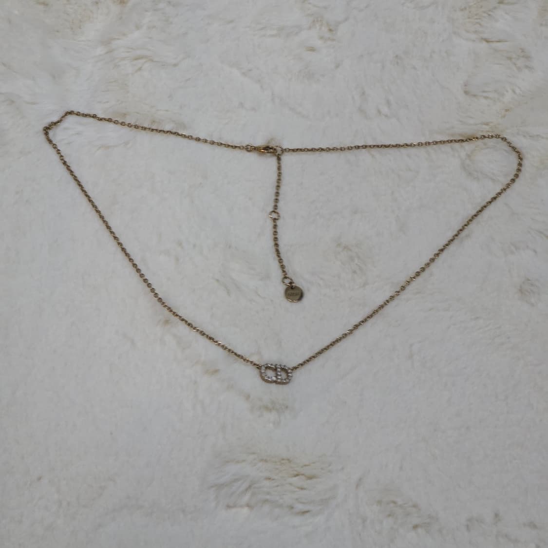 디올 금장 클레어 디 룬 미니 cd 로고 목걸이 상품이미지3