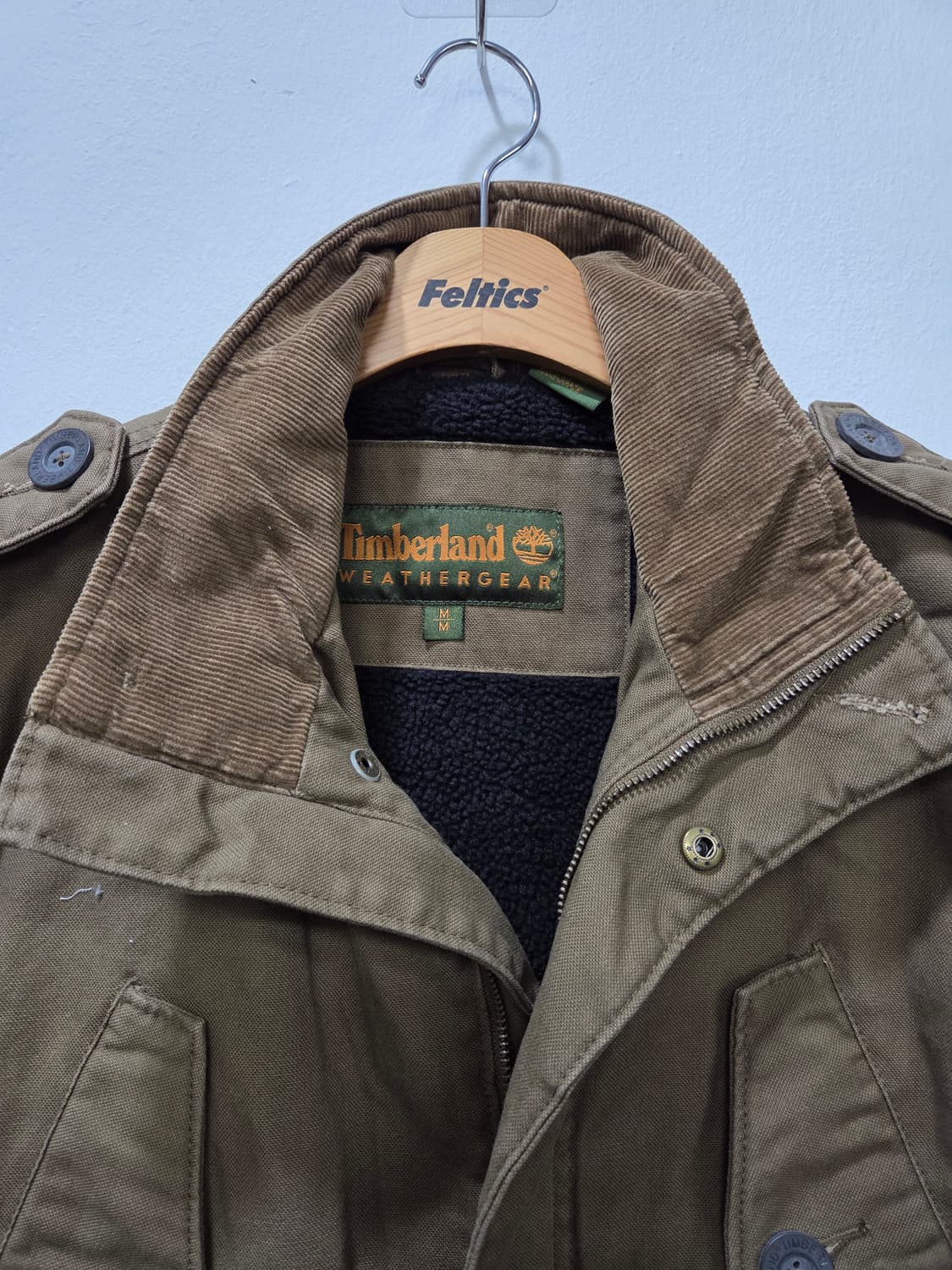 팀버랜드 카키카멜  야상 헌팅 점퍼 빈티지코튼 필드 상품이미지2