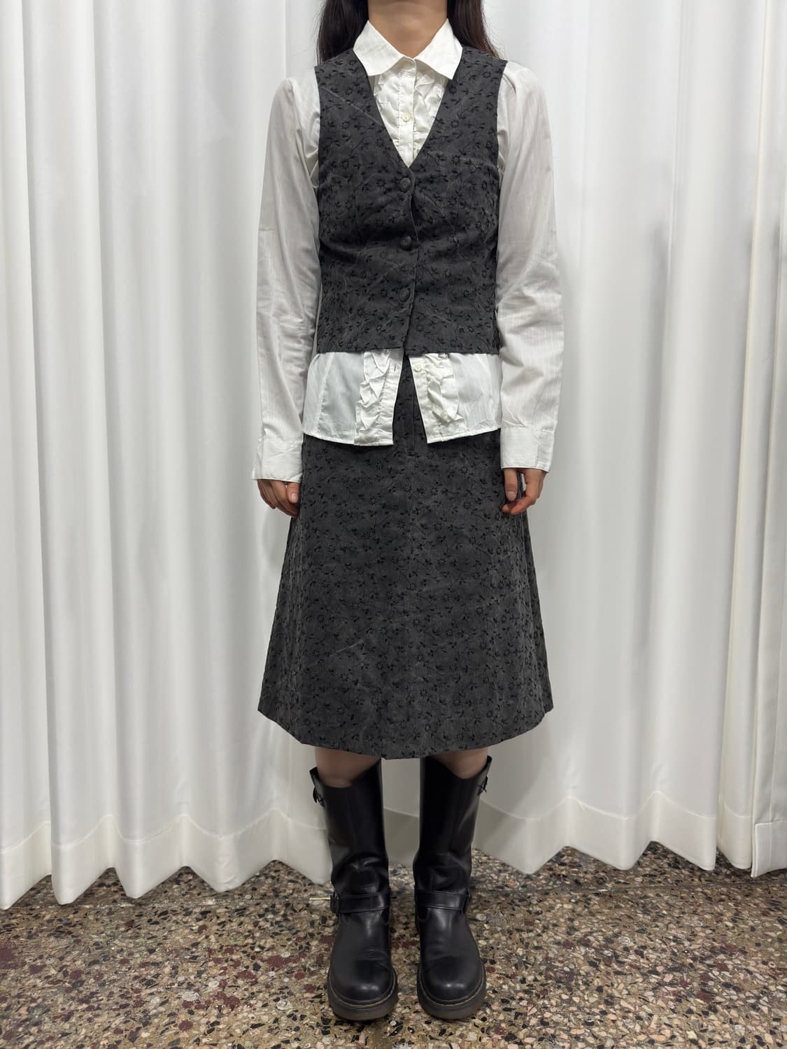 white frill shirt 상품이미지4