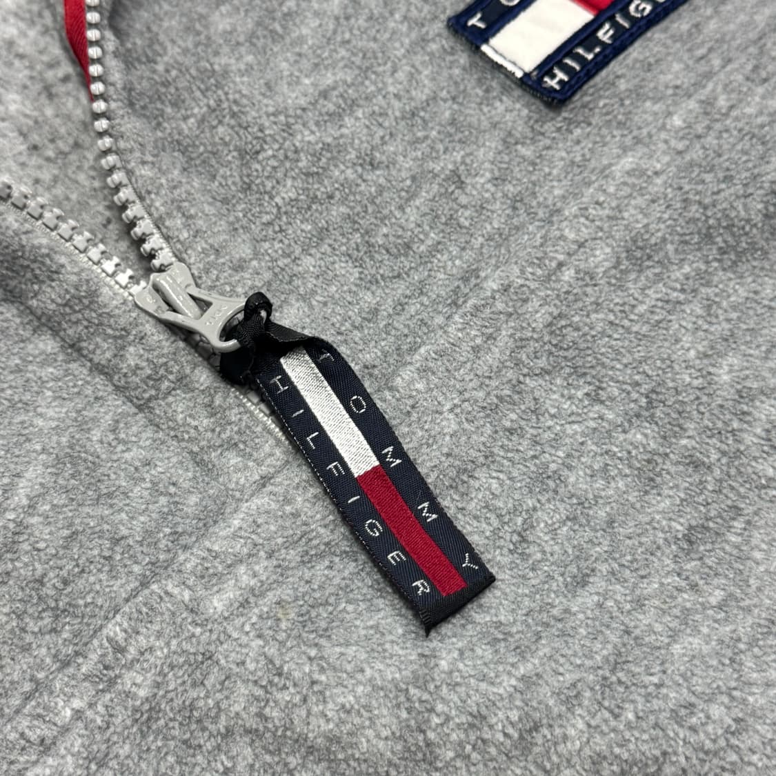 타미힐피거 90s 빈티지 기모 플리스 반집업 XL 상품이미지6