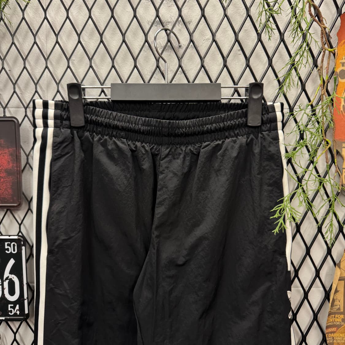 00s 아디다스 트레이닝 트랙 팬츠 사이드 로고 포인트 블랙 상품이미지3