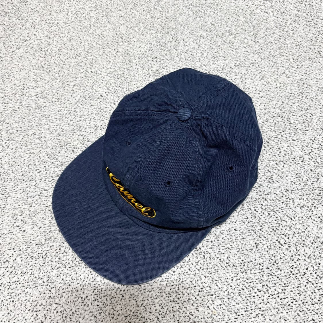 90s 빈티지 카멜 시거렛 네이비 로고 스트랩 캡 상품이미지3