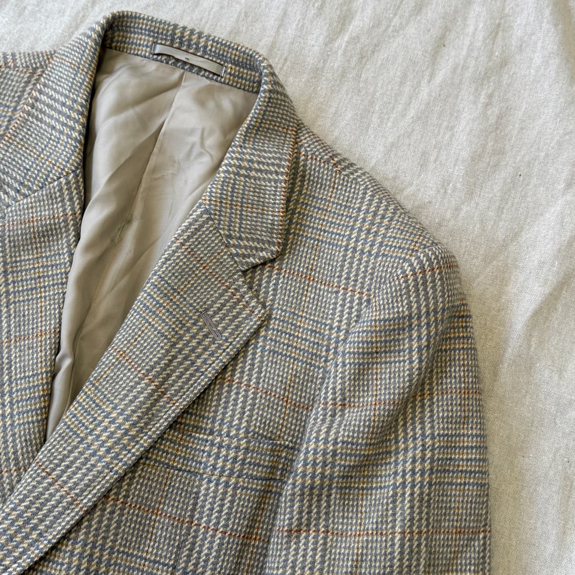 버버리 90s 빈티지 재팬 프레피 울 체크 자켓 95 상품이미지2