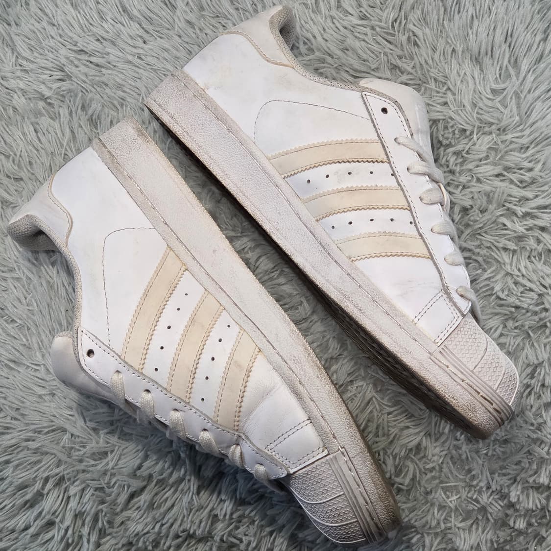 2w-25:아디다스 오리지널스 슈퍼스타 화이트 255cm 상품이미지6