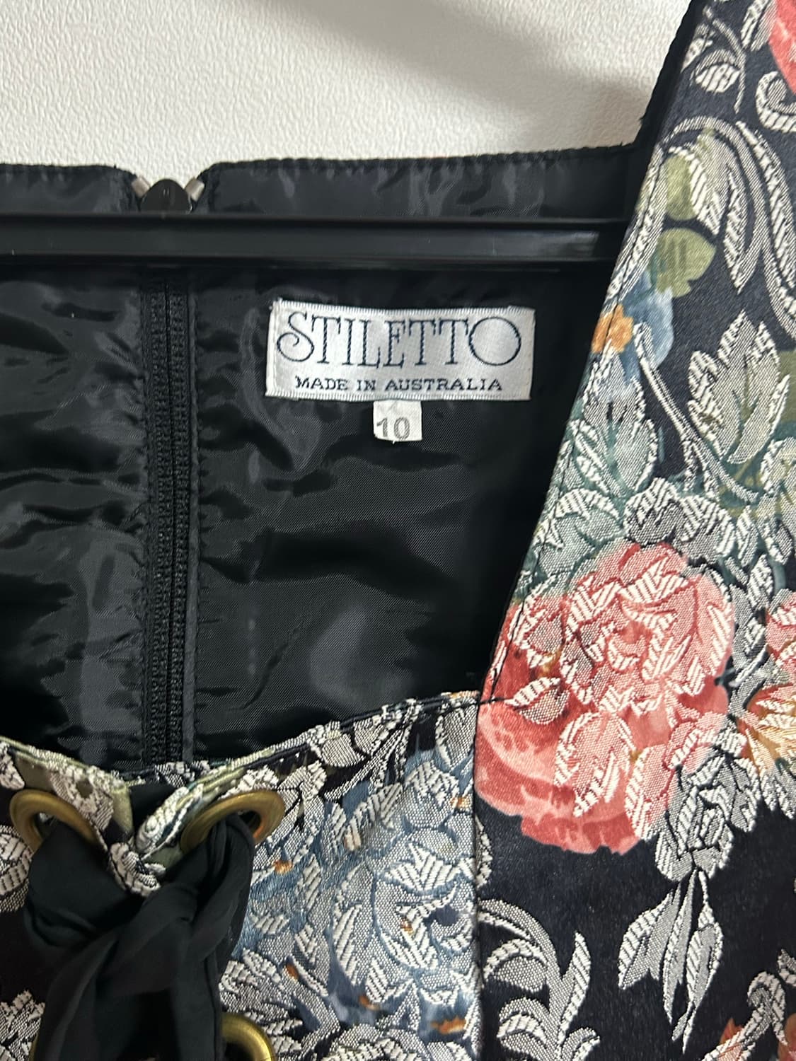 STILETTO 빈티지 플로랄 자카드 코르셋 베스트 상품이미지3