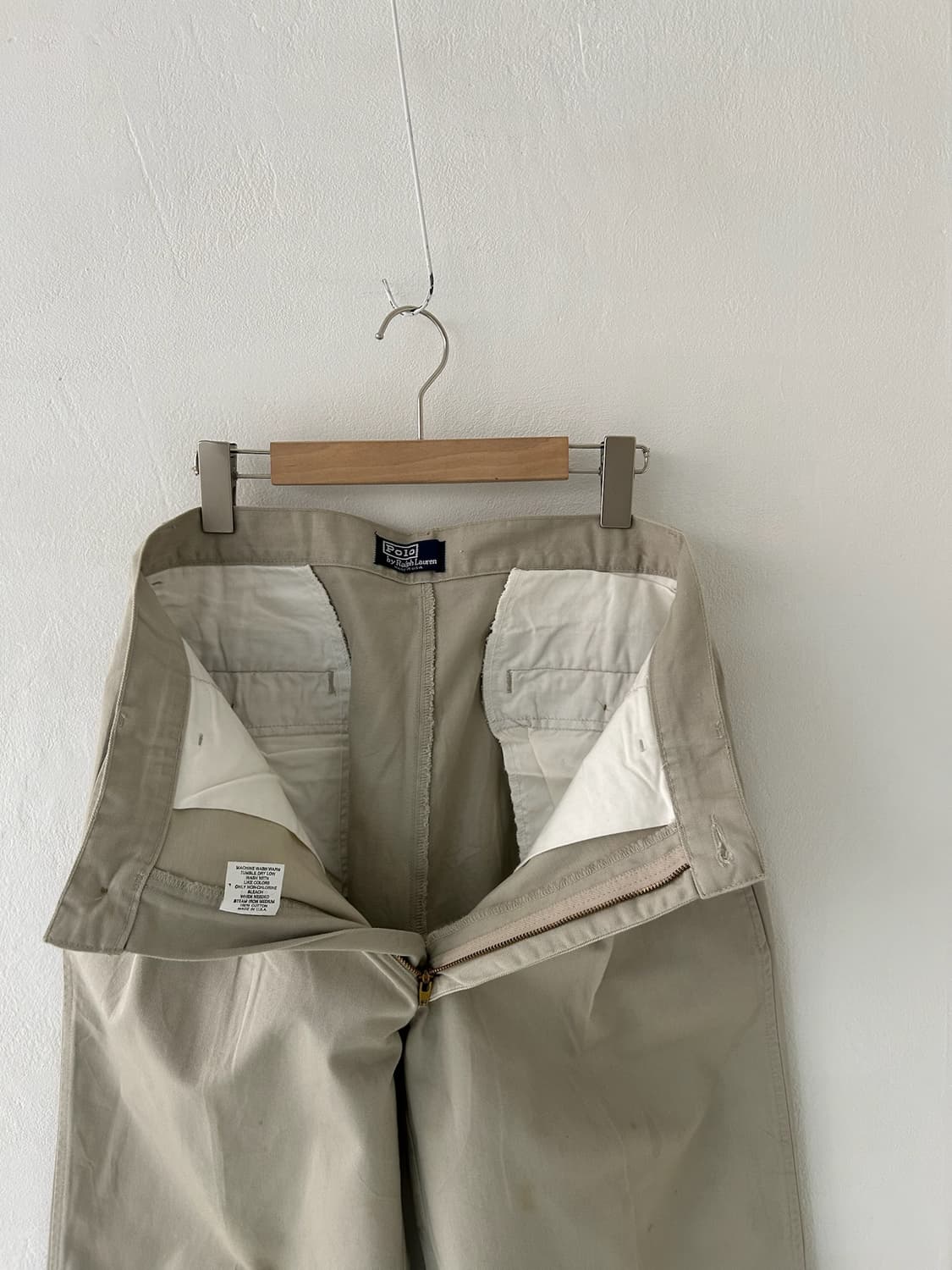 80-90's old label polo 2tuck chino pant. 상품이미지4