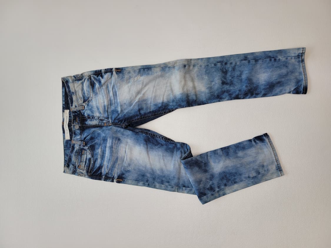 티비제이 TBJ 남자 워싱 청바지 33 블루 상품이미지1