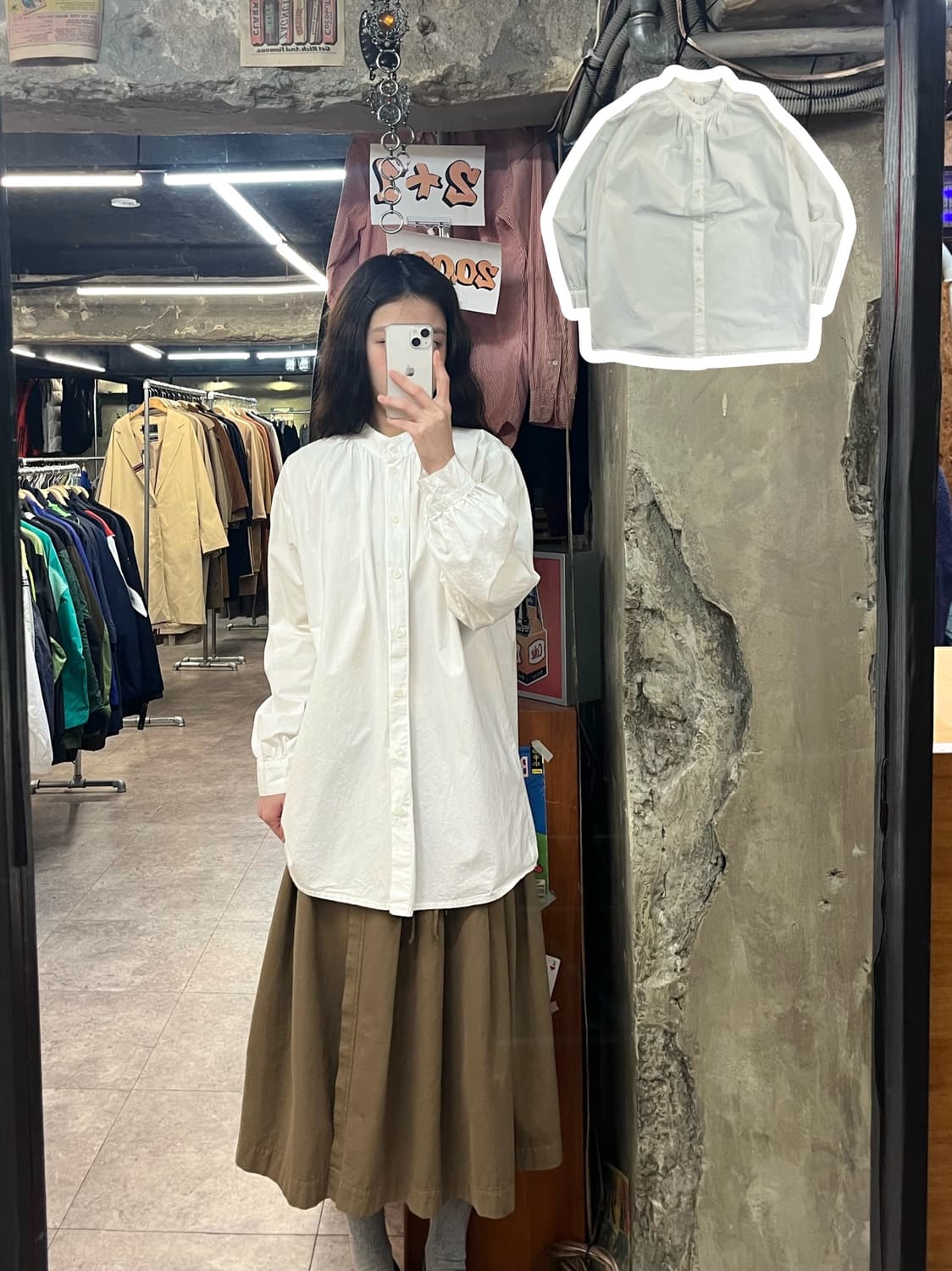 빈티지 코튼 블라우스 화이트 #csz3283  상품이미지1