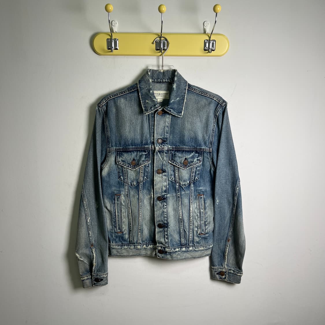 데님 앤 서플라이 랄프로렌 빈티지 워싱 데님 트러커 자켓 XS 상품이미지1