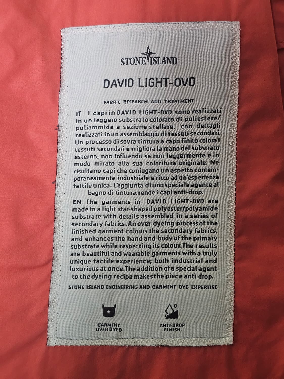 스톤아일랜드 DAVID LIGHT-OVD 후드 자켓 상품이미지9