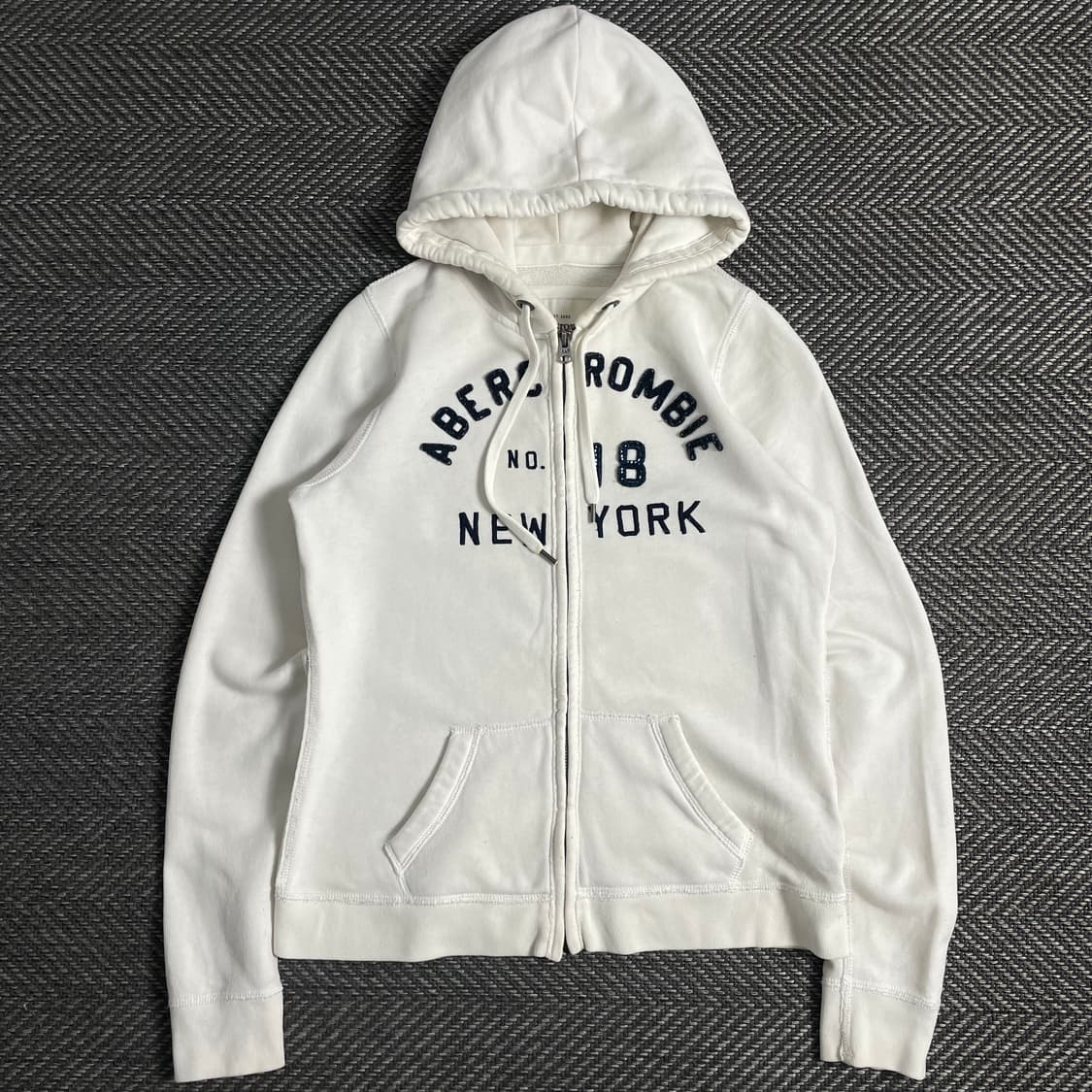 아베크롬비 y2k 빈티지 화이트 후드집업y 3735 상품이미지2