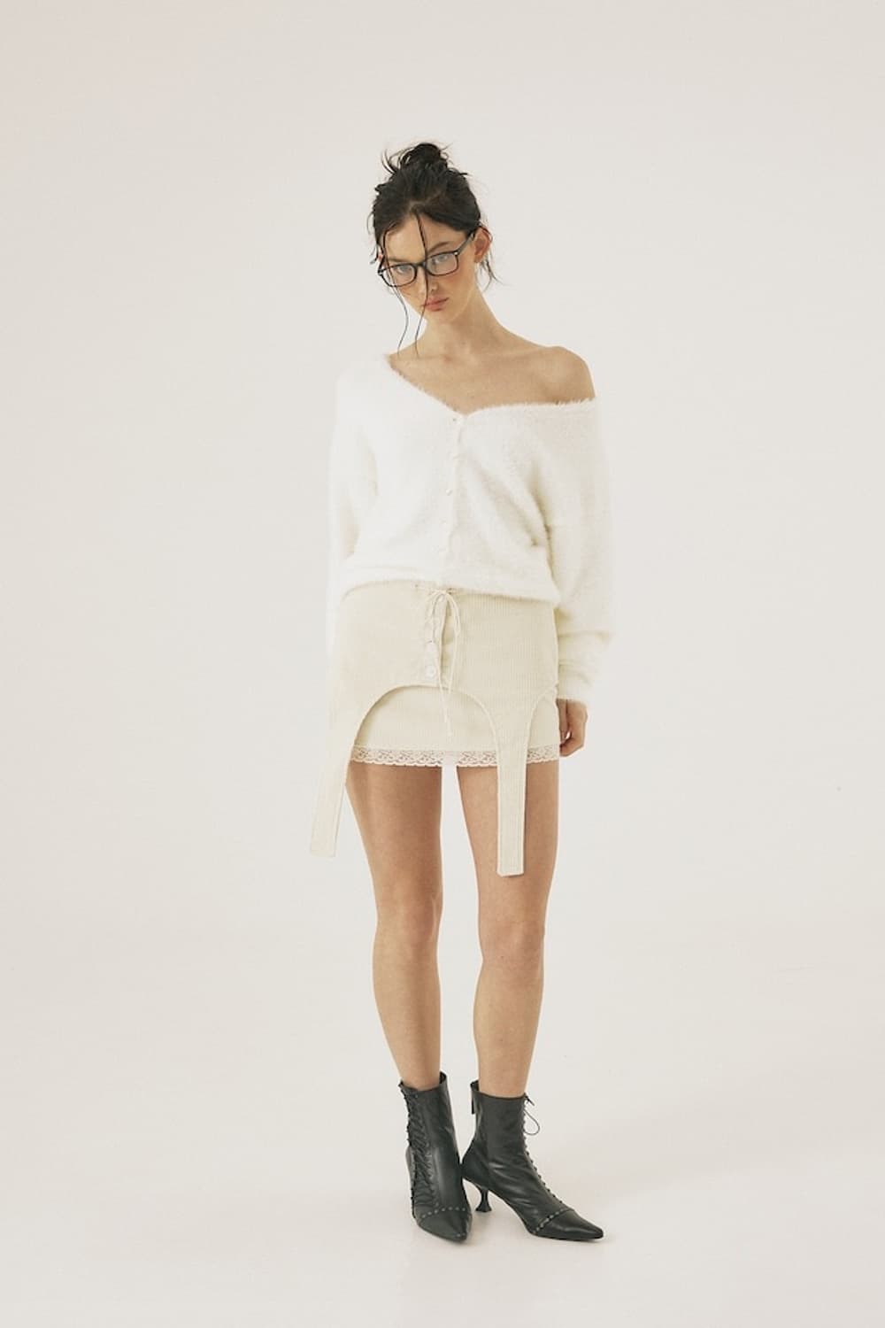 쓰리타임즈 threetimes corduroy belt skirt 상품이미지4