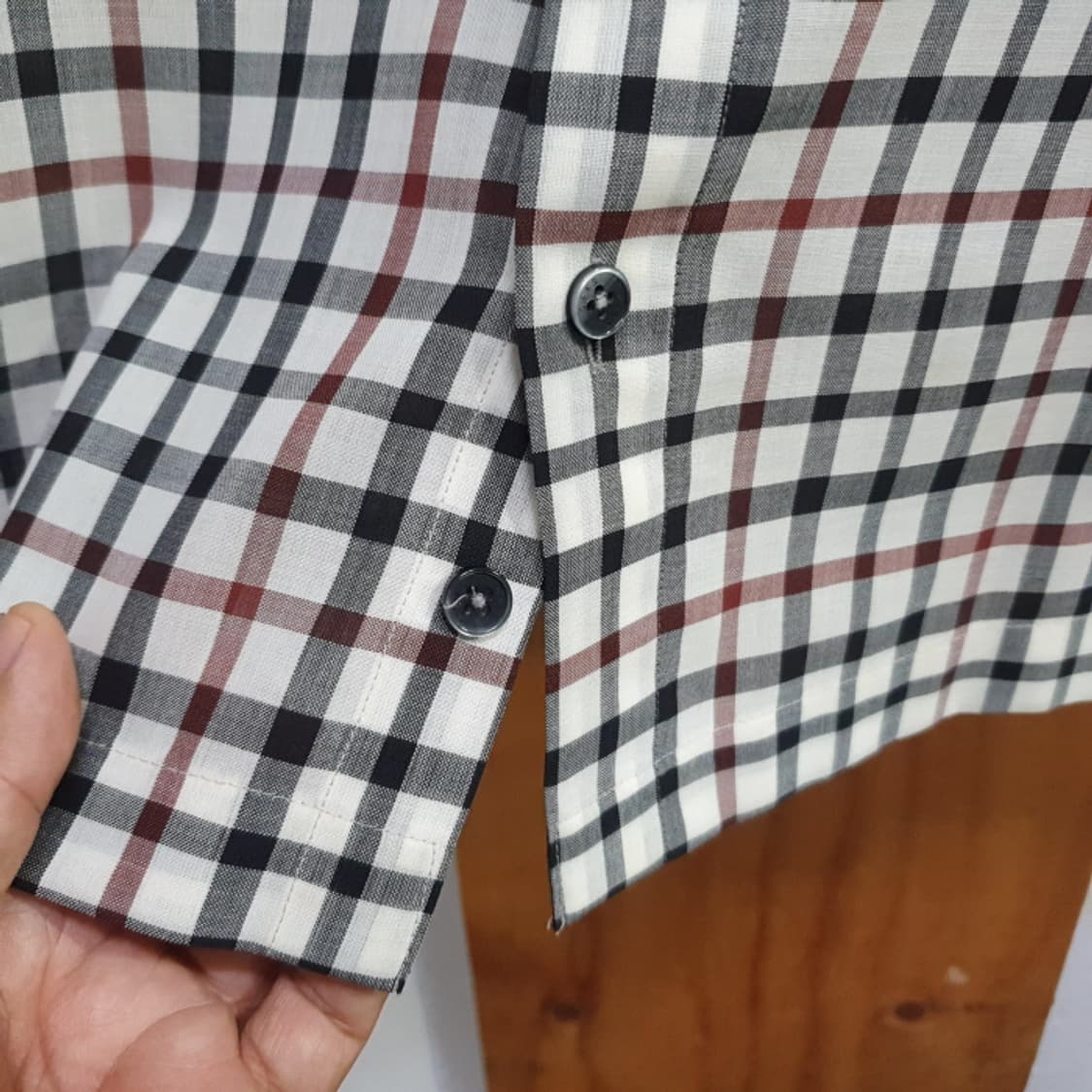 닥스 체크 긴팔셔츠(95) 상품이미지4