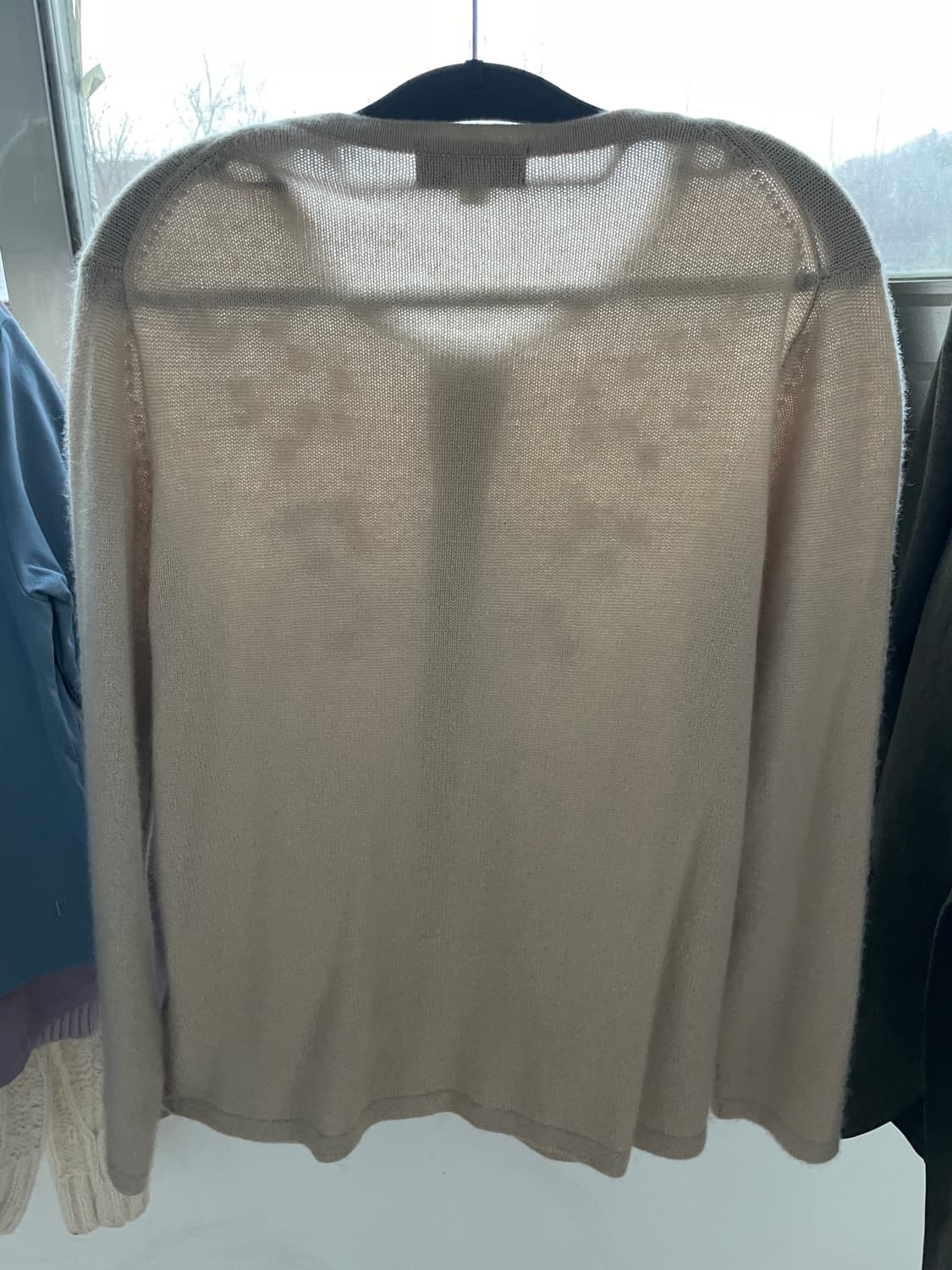 빈티지 베이지 플라워 꽃 자수 가디건 상품이미지2