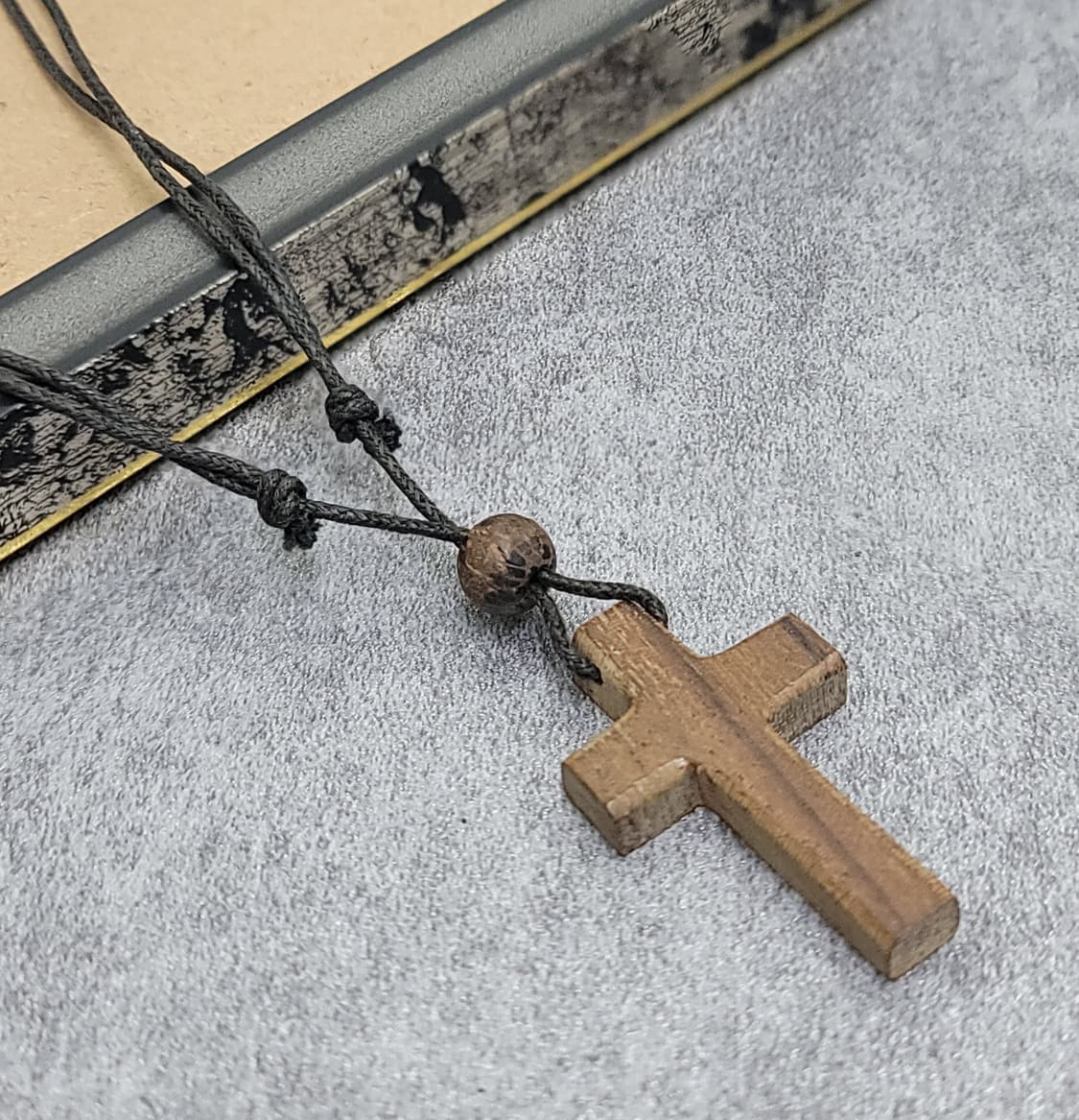우드 십자가 빈티지목걸이 상품이미지1
