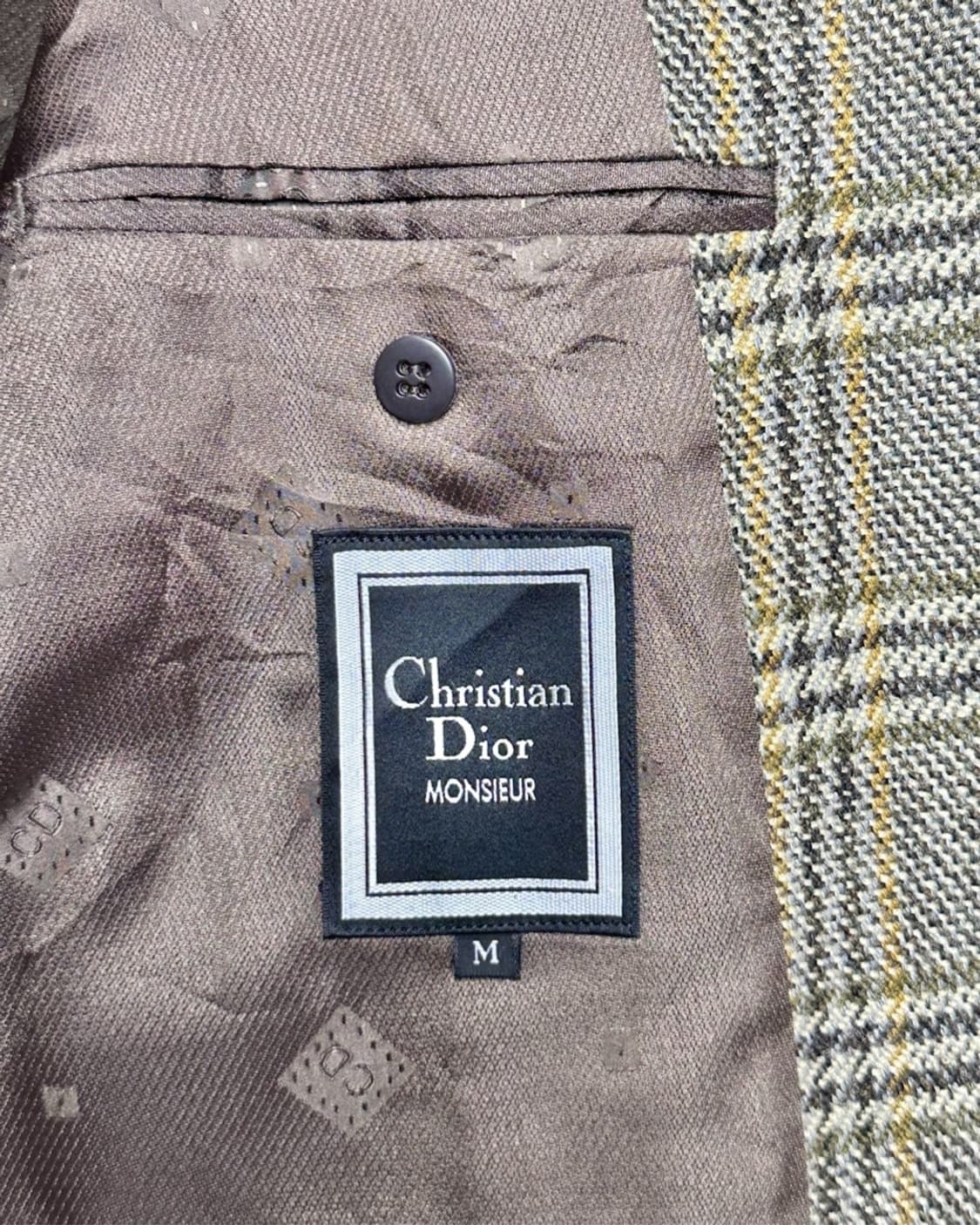 크리스찬디올 울 체크 싱글자켓 상품이미지3