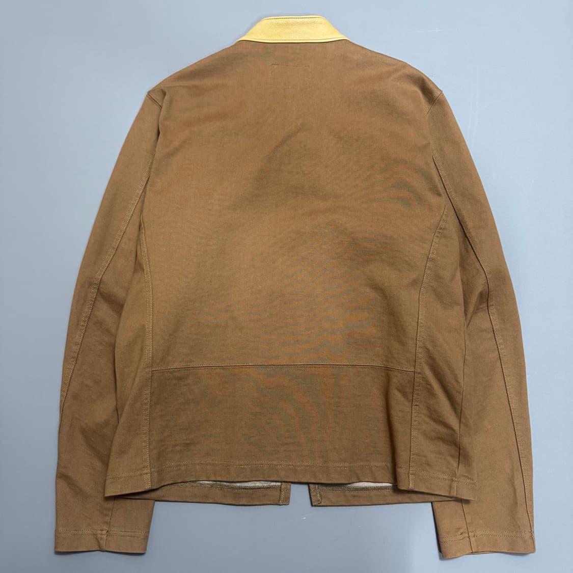 쇼트(Schott) 브라운컬러 코튼 리얼 레더 칼라넥 라이더스 자켓 상품이미지7