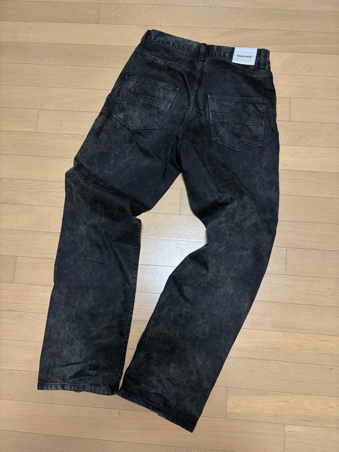 [M] 나마체코 Lomna 데님 블랙 멘솔 상품이미지4