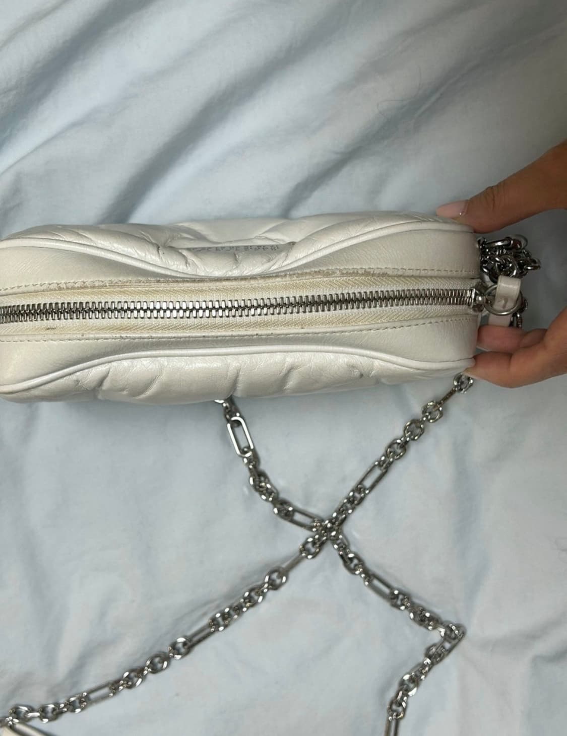 마르지엘라 화이트 글램 크로스백 상품이미지6