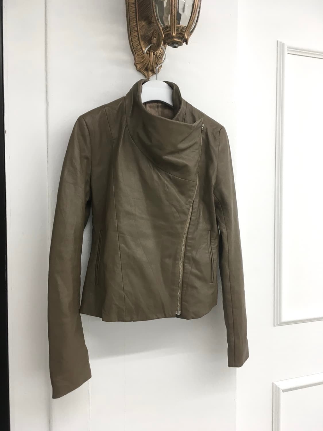 lambskin high-neck jacket 상품이미지2