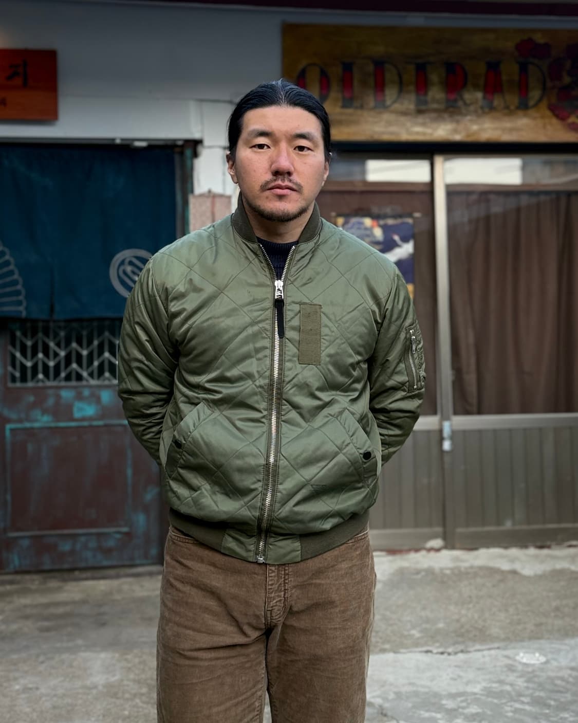 스투시 다이아몬드 퀼팅 MA-1 자켓 S 상품이미지7