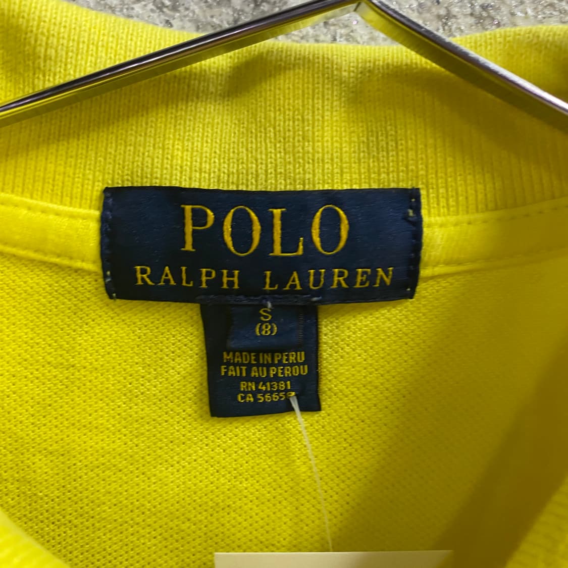 폴로랄프로렌 빅포니 옐로우 넘버3 카라넥티 B4611 상품이미지6