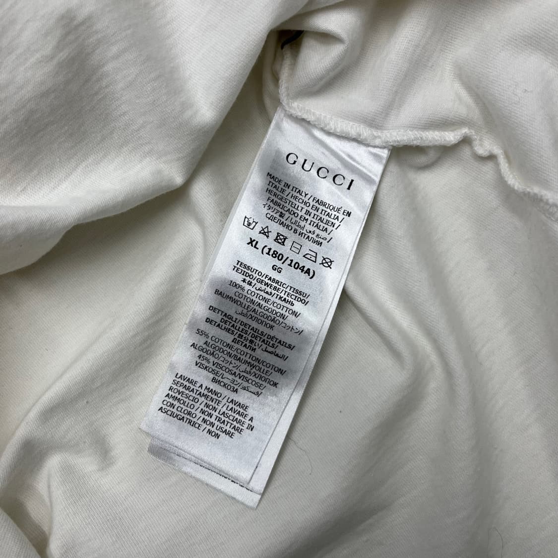 아디다스 x 구찌 코튼 티셔츠 XL ( 발매가 850 $$$ / 전 세계 상품이미지6