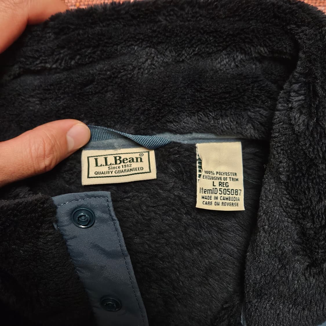 엘엘빈 플리스 스냅티 / 데드스탁급 컨디션 상품이미지5