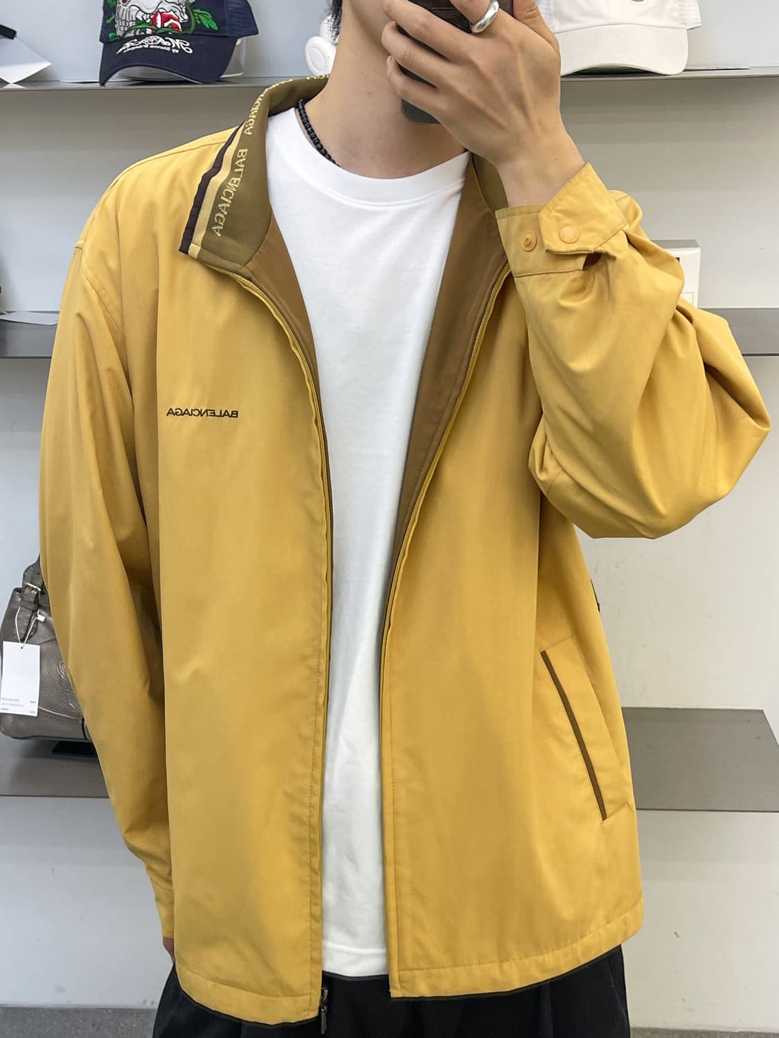 발렌시아가 90s 스펠 로고 집 자켓 상품이미지3
