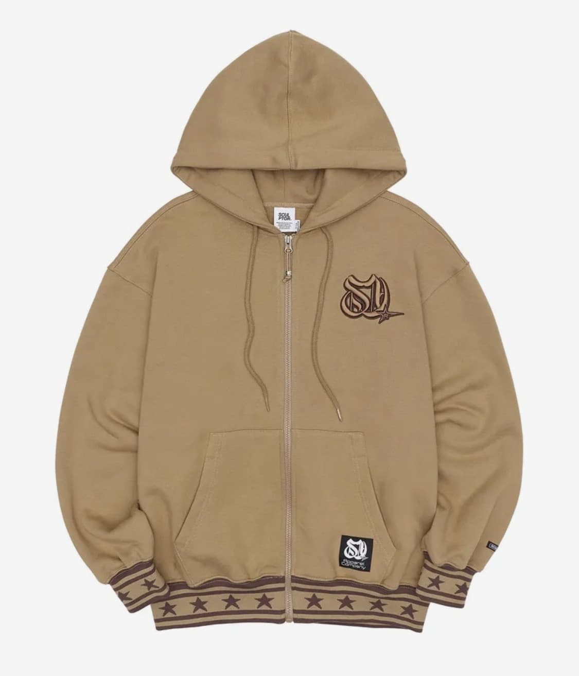 스컬프터 3D Monogram Zip-up Hoodie Toast 상품이미지2