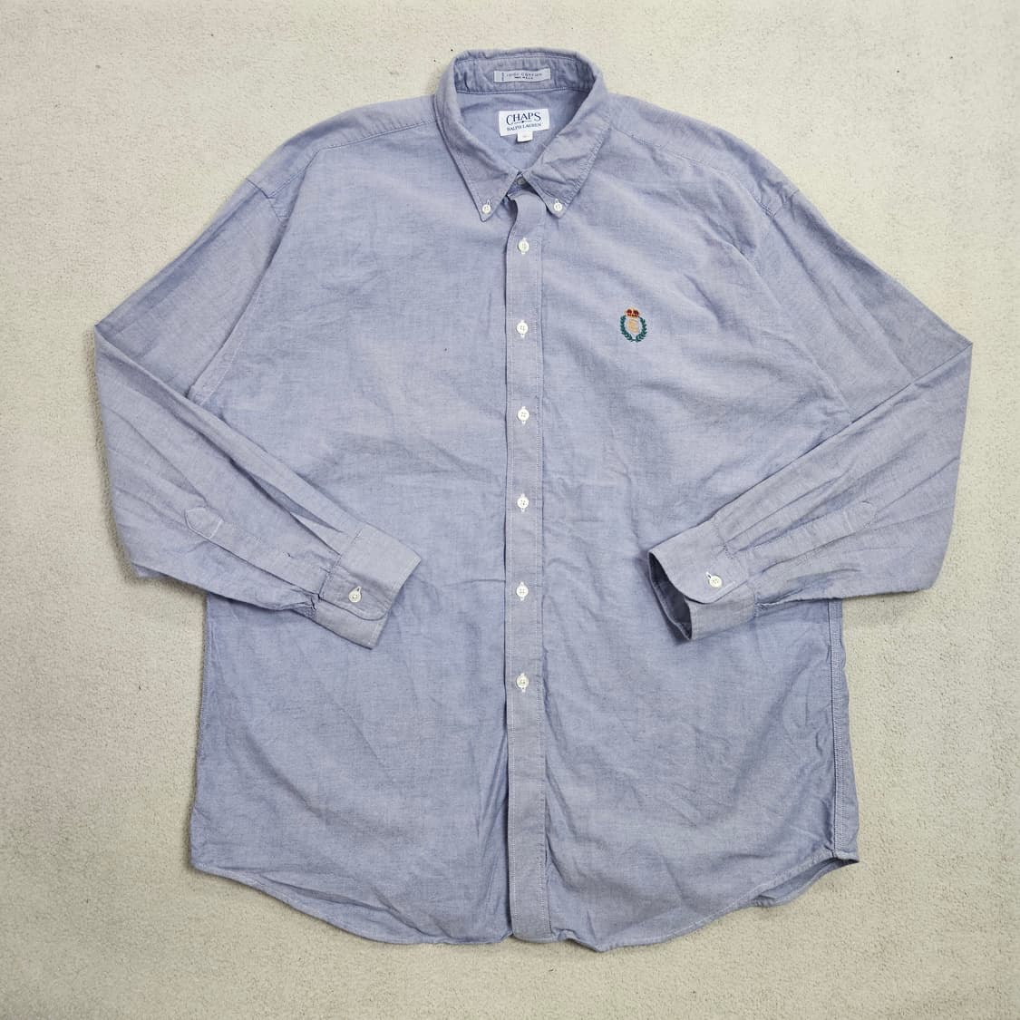 80~90s 챕스 랄프 로렌 옥스포드 셔츠 XL Made in USA 상품이미지1