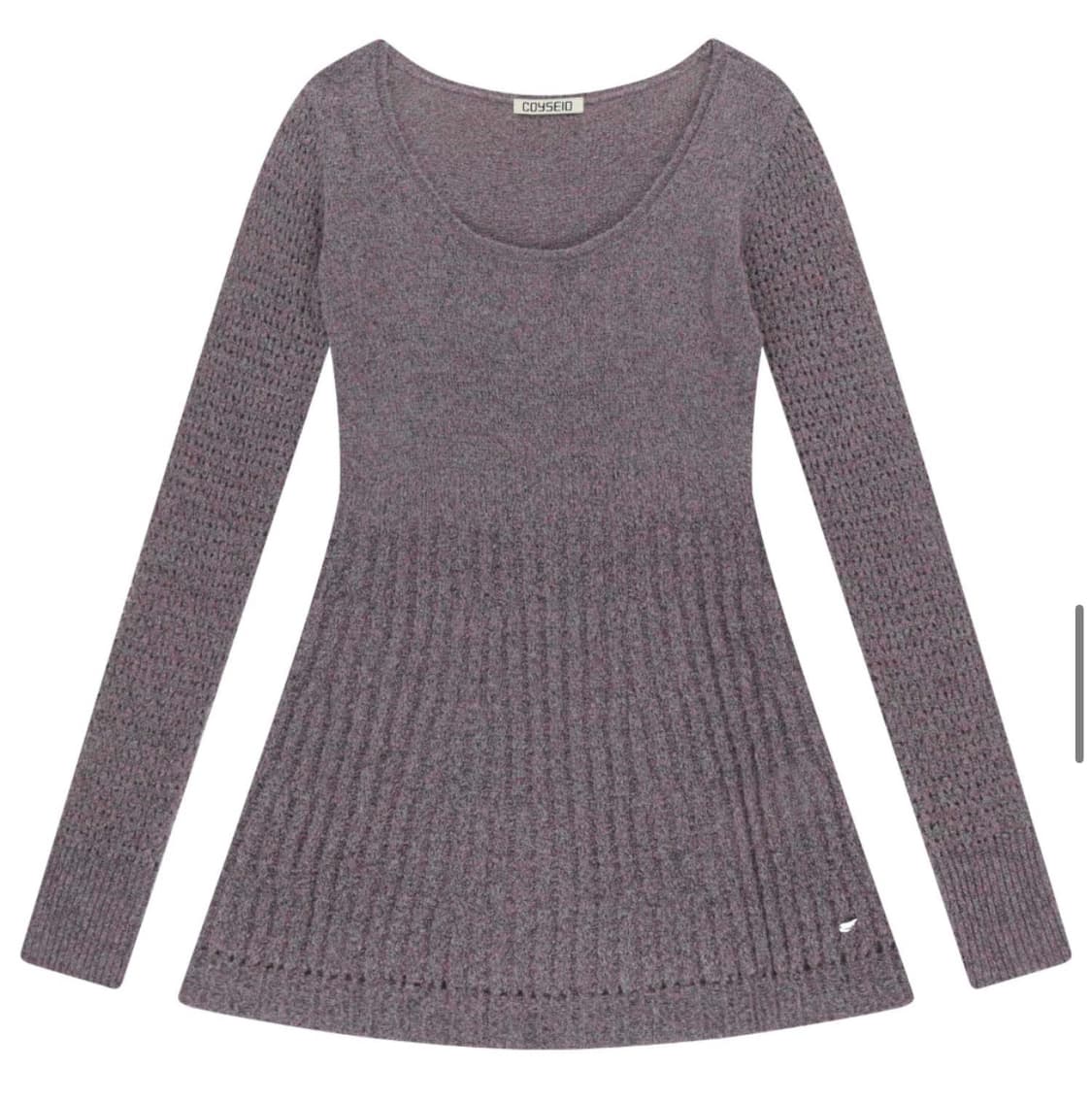 코이세이오 소프트 벨 니트 퍼플그레이 상품이미지1