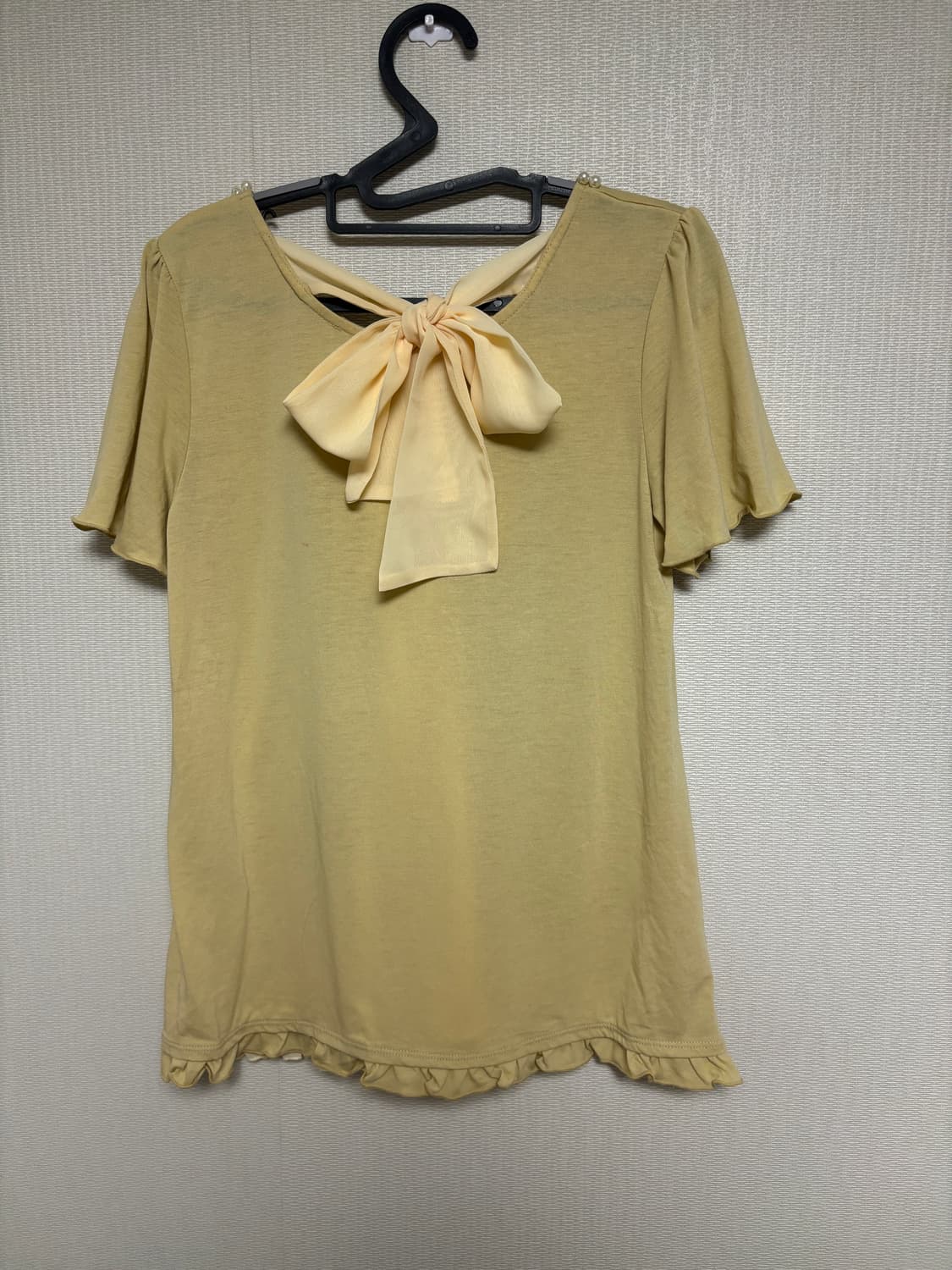 엑시즈팜 레몬 리본 블라우스 상품이미지5