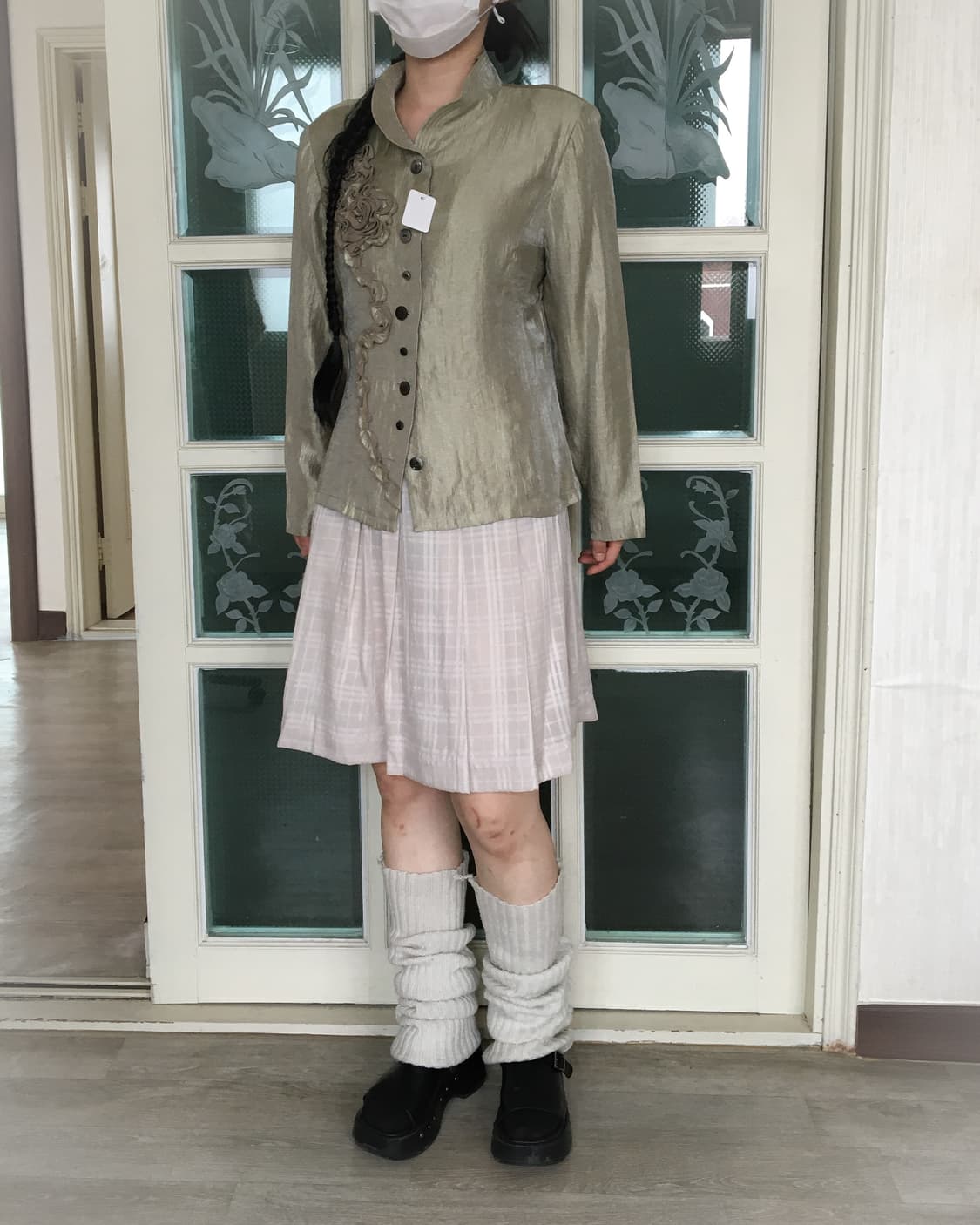 Corsage point glossy jacket 상품이미지4