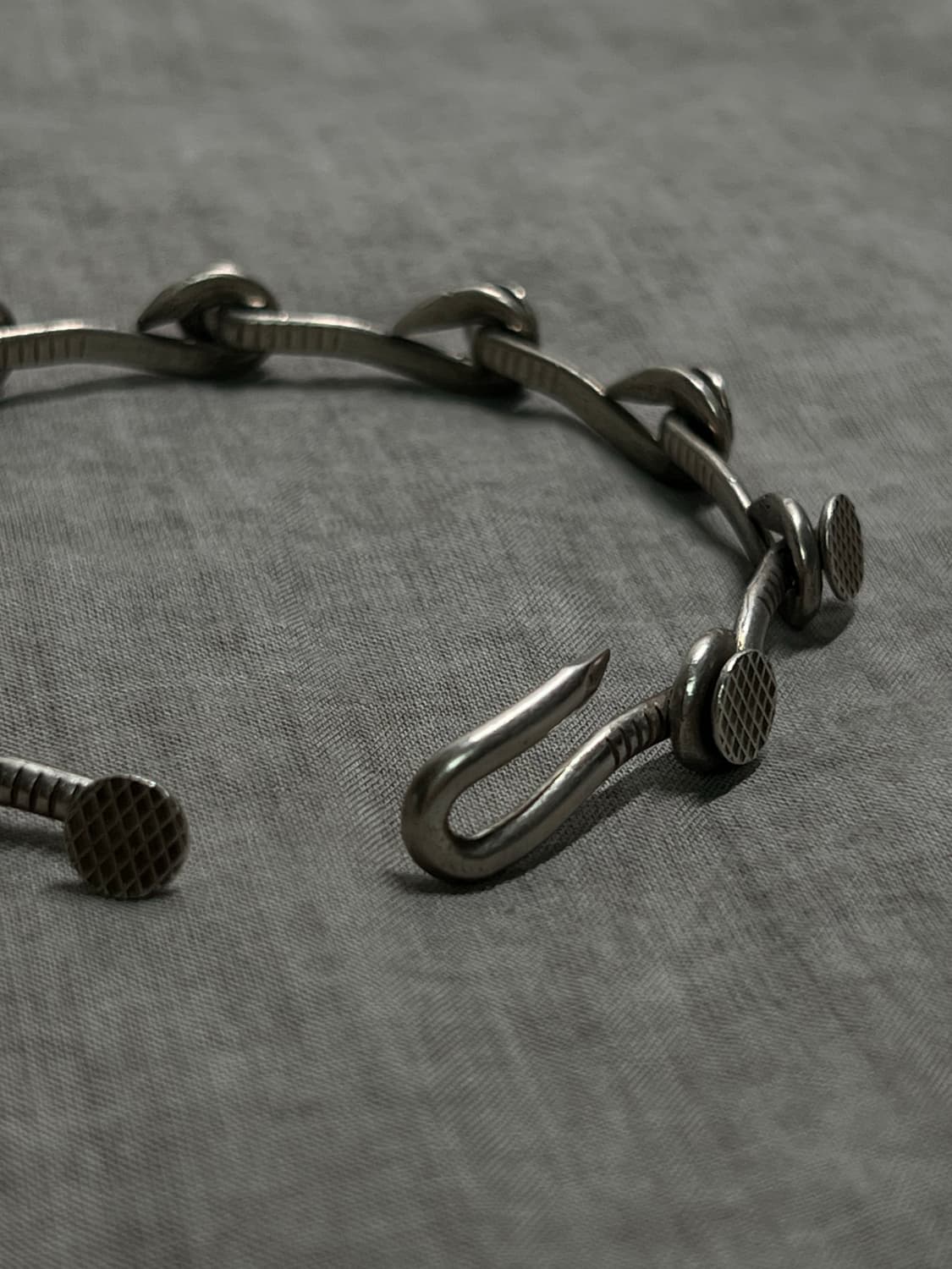Guidi Silver Nail Bracelet 상품이미지3
