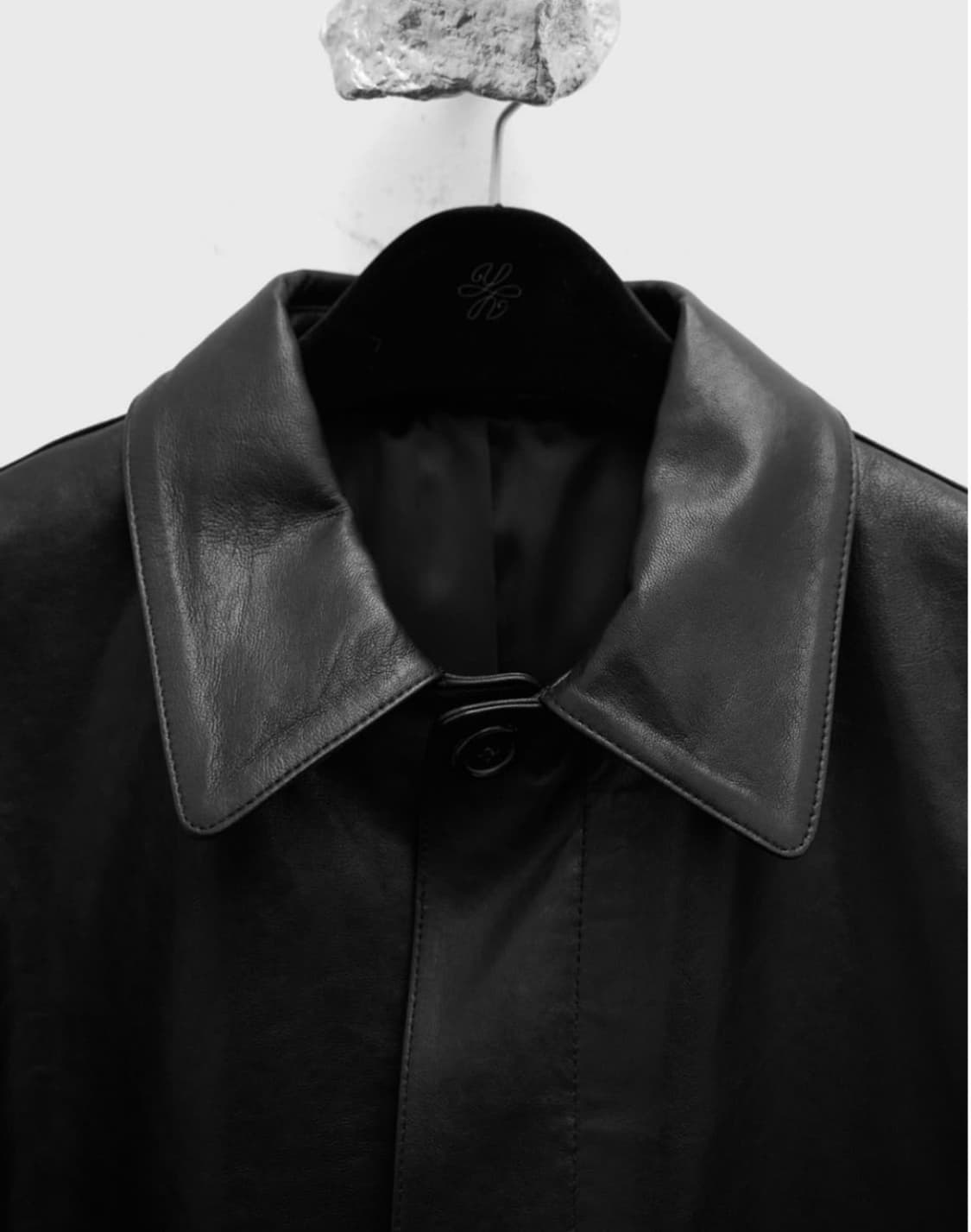 유스 레더 카코트 블랙 S사이즈 상품이미지3