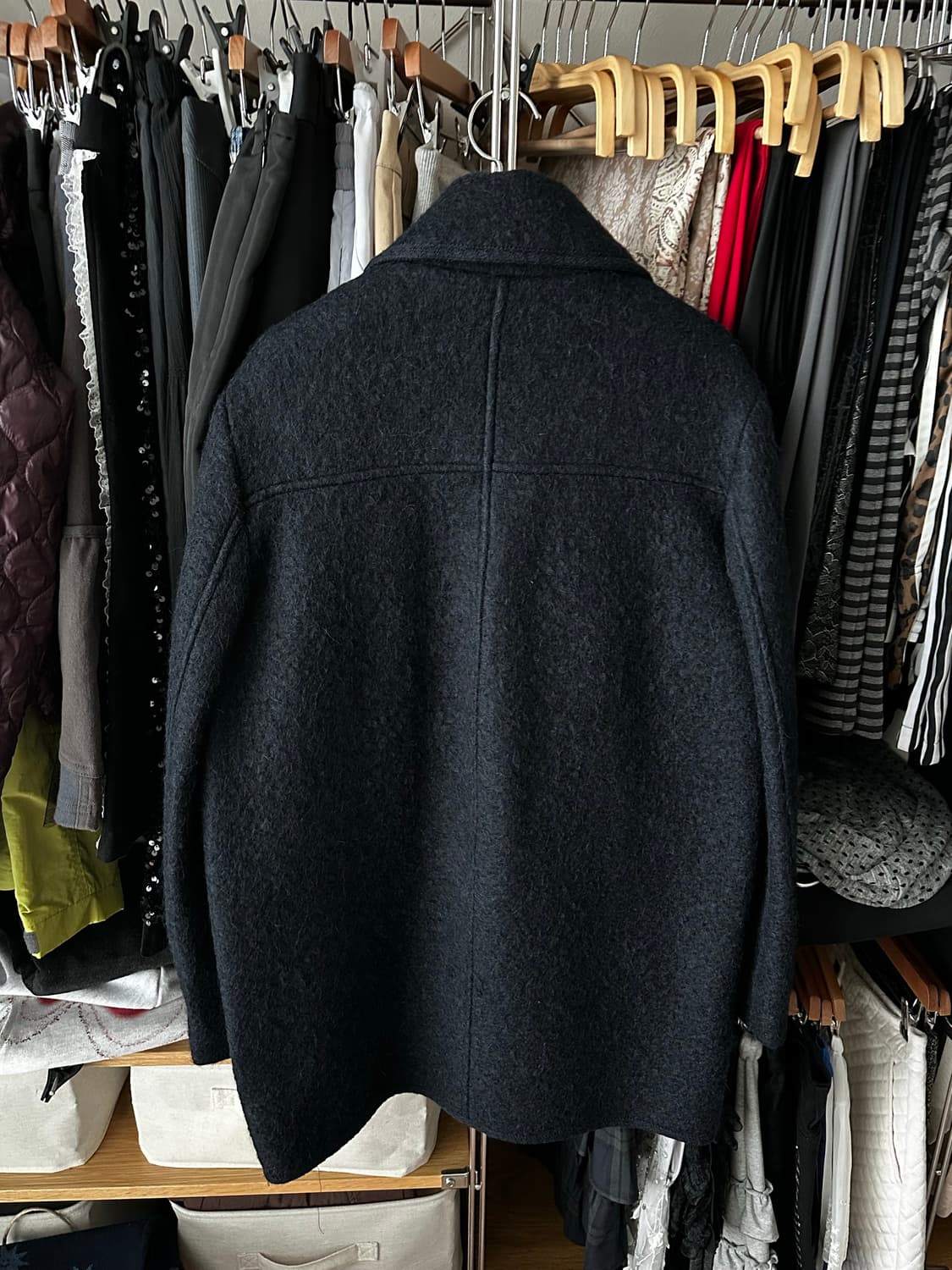 킨더살몬 울 하프코트 상품이미지2