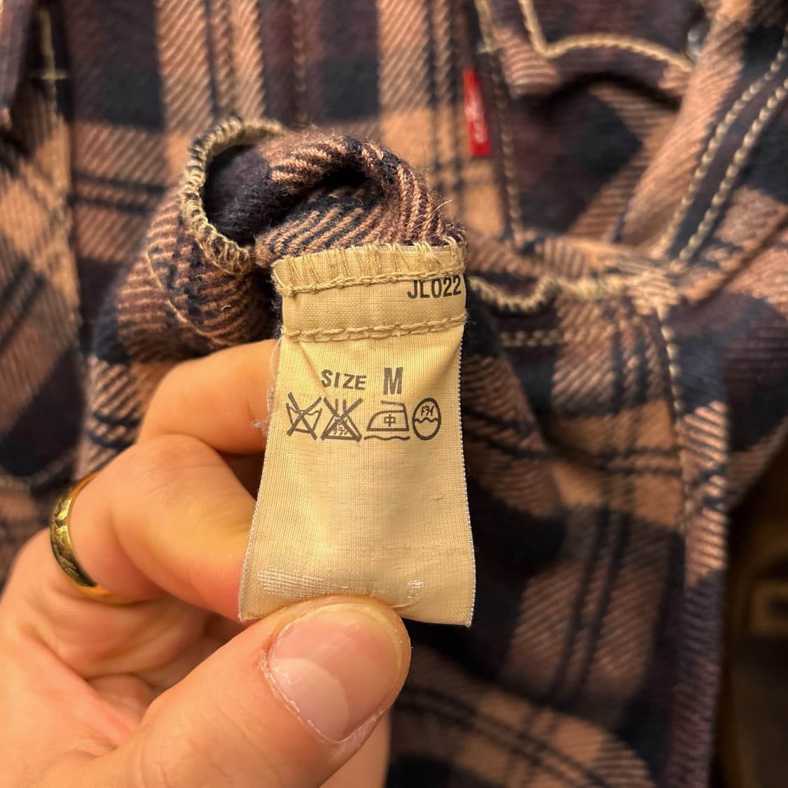 00s 리바이스 레드탭 웨스턴 요크 타탄체크 울 집업자켓 N1227 상품이미지9