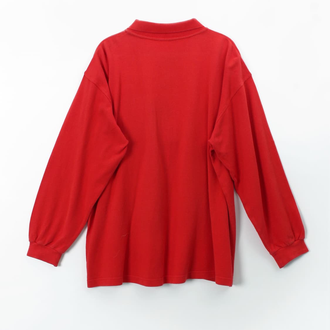 버버리 BURBERRY 90s 빈티지 자수 레드 pk셔츠 카라티셔츠 상품이미지6