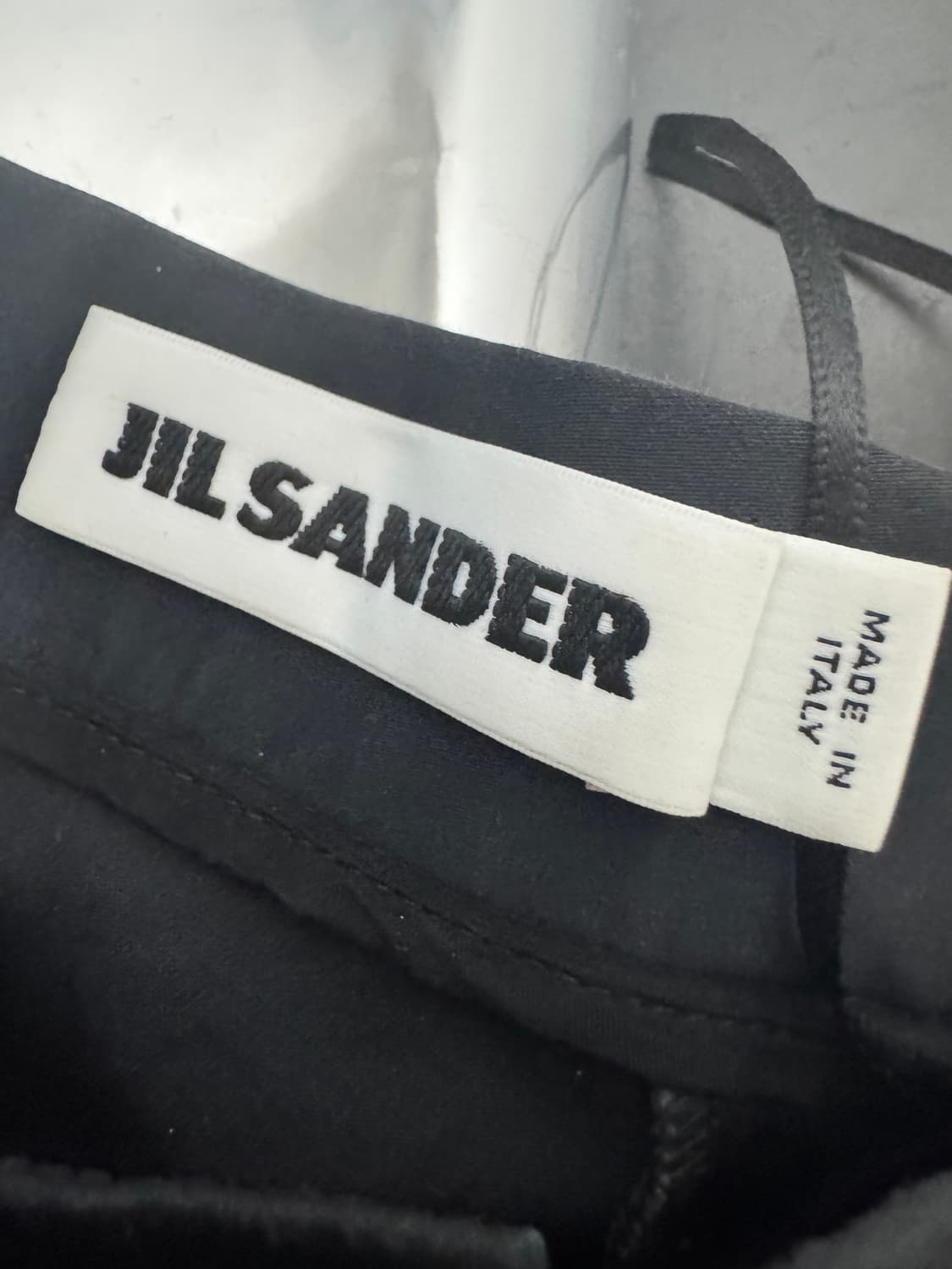 여성 질샌더 JIL SANDER 블랙 코튼팬츠 상품이미지3