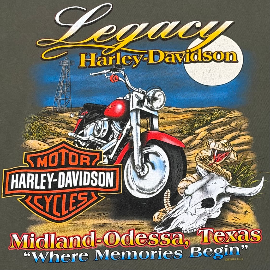 미국 빈티지 할리데이비슨 불독 반팔티 상품이미지8